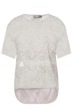 Mesh-trimmed t-shirt, zdjęcie 1 Mesh-trimmed t-shirt od ADIDAS by Stella McCartney